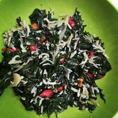 A picture of Tumis Daun Singkong Teri Medan.