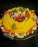 Sprouts Salad Chaat In Khaman Dhokla Bowl