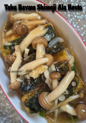 Foto resep Tahu Bayam Shimeji ala Resto