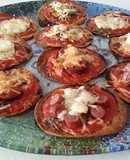 Mini pizzas de masa de empanadillas