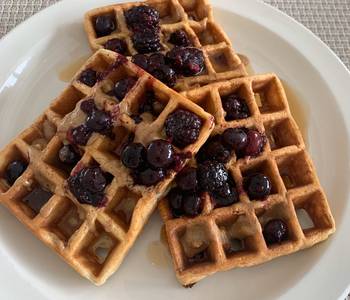 Unique Recipe Fiber Waffles with wheat bran eggs Very Delicious