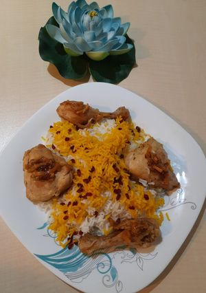 عکسی از دستور مرغ با سس آب پرتغال