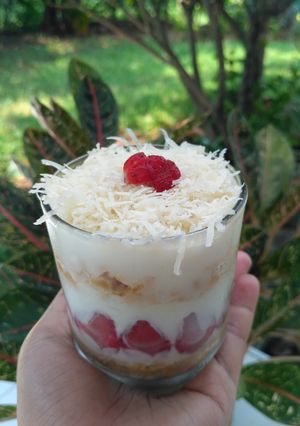 Foto resep Strawberry Cheesecake Ala Ala