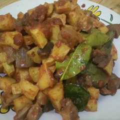 A picture of Sambal goreng kentang hati ampela simpel.