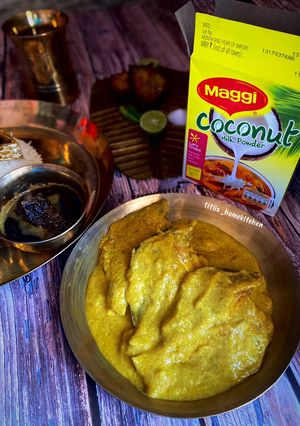 A picture of Coconut Pomfret Curry.