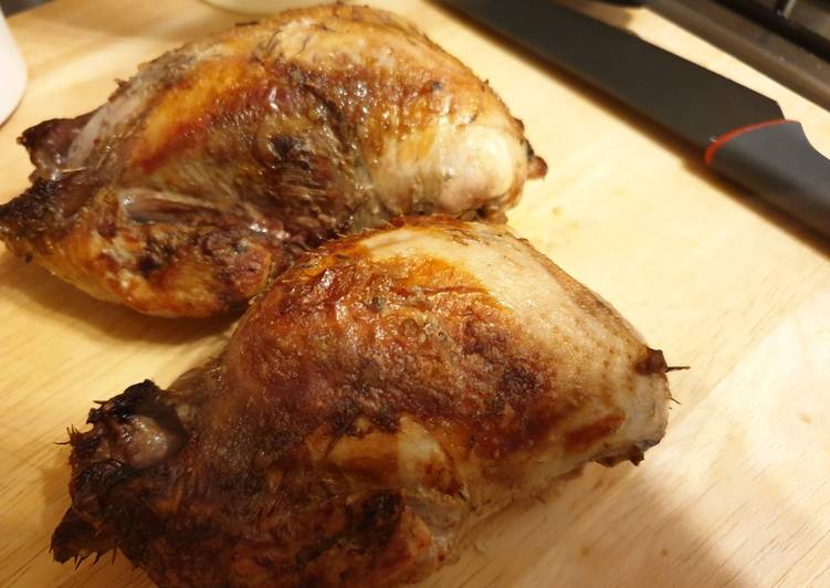 Steps to Make Perfect Roast Partridge, Spinach butter &amp; sage stuffing, &amp; fondant swede
