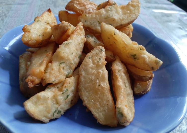 Resep Potato wedges yang Enak Banget