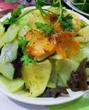 Susu cà rốt xào nấm mèo