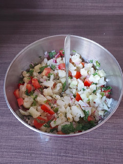 Una foto de Ceviche de coliflor