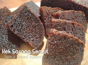 Gambar Kek Sarang Semut (guna bread maker)