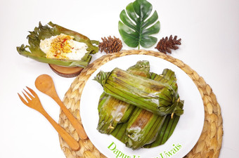 Resep Nasi bakar ayam suir pedas Simpel