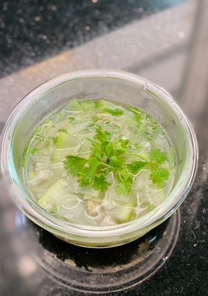 Hình của món Canh Bầu Nấu Thịt Bằm.