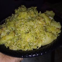 Aloo chutney pulao A picture of Aloo chutney pulao.