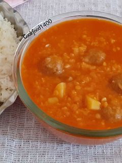 عکسی از دستور خورش دال عدس