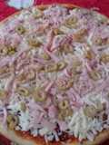 Pizza con queso magro