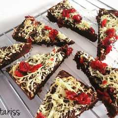 A picture of Brownies tipis cranberry.