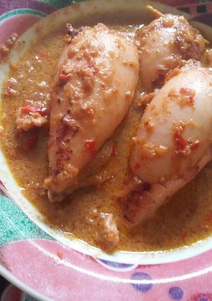 Foto resep Cumi Hamil (cumi isi tahu telor)