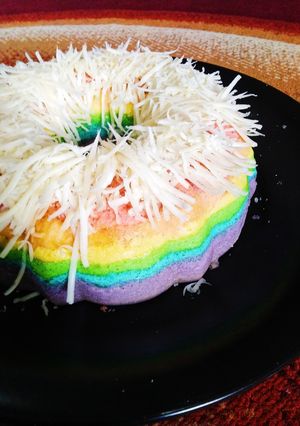 Foto resep Rainbow cake kukus