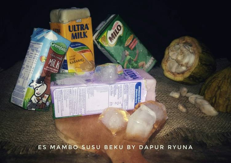 Cara meramu Es Mambo Susu Beku , Menggugah Selera