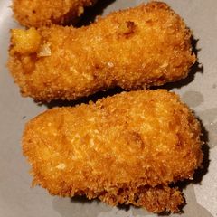 A picture of My homemade ham and cheese croquettes.