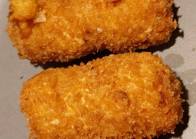 My homemade ham and cheese croquettes