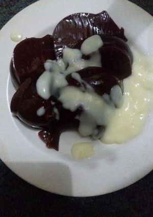 Foto resep Puding coklat susu nutrijell, praktis
