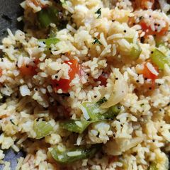 A picture of Multi color pulao.