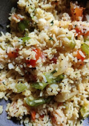 A picture of Multi color pulao.