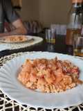 Cous cous con salsa tahina e salmone affumicato