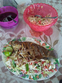 Una foto de Mojarra frita