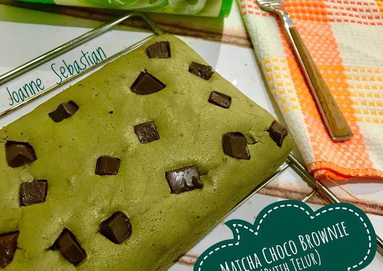 Matcha Choco Brownie (Putih Telur)