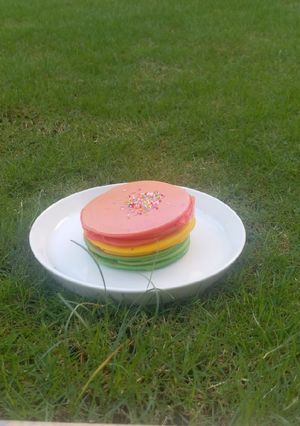 Foto resep Rainbow Pancake