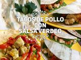 Tacos de Pollo con salsa verdeo