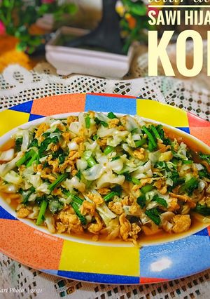 Foto resep Tumis telur, Sawi hijau dan kol