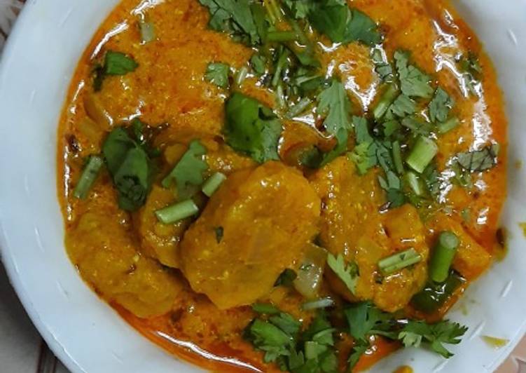 Steps to Prepare Super Quick Homemade Gatte ki sabji