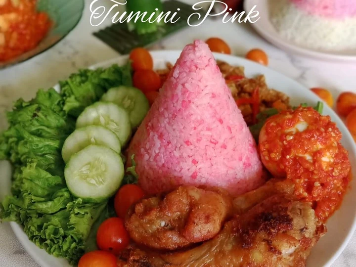 Cara Mudah Menyiapkan Resep Tumpeng Mini Pink Kulit Buah Naga yang Lezat Sekali Anti Ribet, Bikin Ngiler
