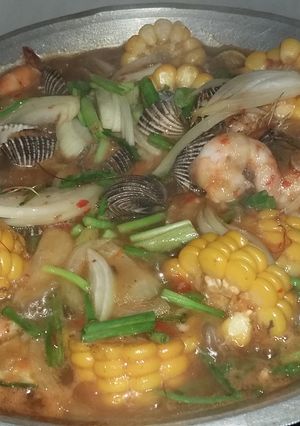Foto resep Kerang dara dan udang saos padang ala mama nadhira