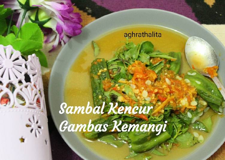 Cara Bikin 23. Sambal Kencur Gambas Kemangi #BikinRamadanBerkesan Yang Mudah