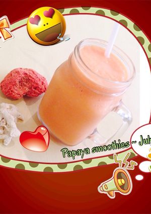 Foto resep Papaya smoothies homemade ☺️
