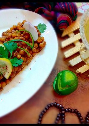 A picture of Chatpata Tandoori Chana chaat.