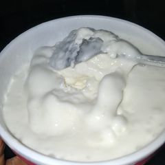 A picture of Home made vanilla ice cream.