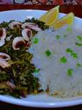 سبانخ بالفطر