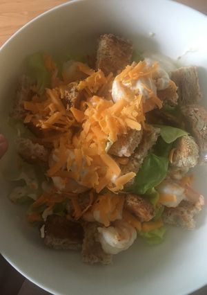 Foto resep Shrimp Caesar Salad
