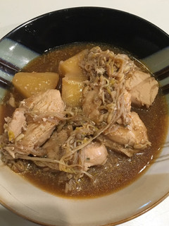 Una foto de Filete pechuga de Pollo con Piña y Brotes de Soya