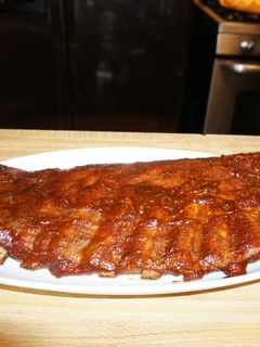 A picture of ST. LOUIS STYLE BAKED PORK SPARERIBS.