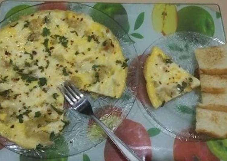Potato & cheese omlet😋🍳