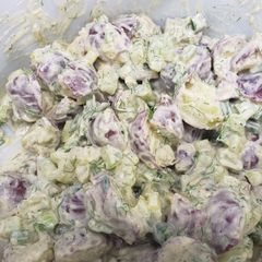 A picture of Dill potato salad.