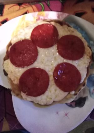 Una foto de Pizza de sartén