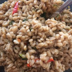 A picture of Instant pot barley pilaf.