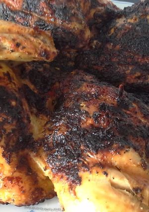 Foto principal de Pollo adobado a la brasa,con aderezo de mostaza de dijon